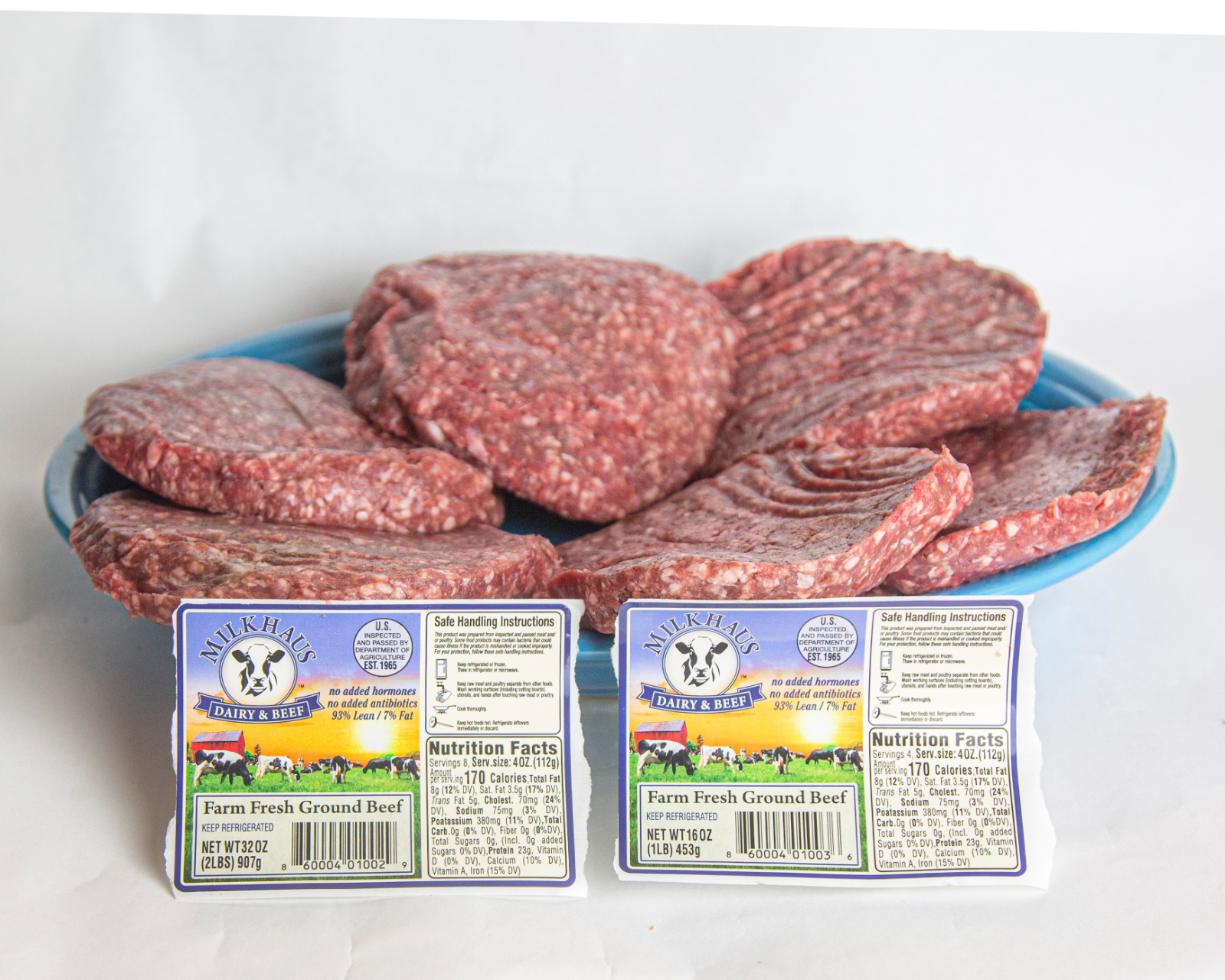 2 Ground Beef 1/4 patties 93 fat free Market Wagon Online